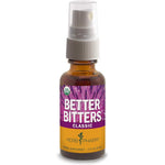 Herb Pharm Better Bitters Classic front view bottle showing certified organic liquid digestive extract