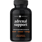 Nuven Naturals Adrenal Support 90 capsules front view bottle for stress relief.