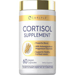 Carlyle Cortisol Support supplement front view bottle for stress relief