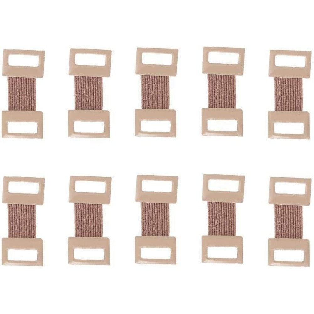 Czhotg skin color elastic bandage clips 10 count pack front view.