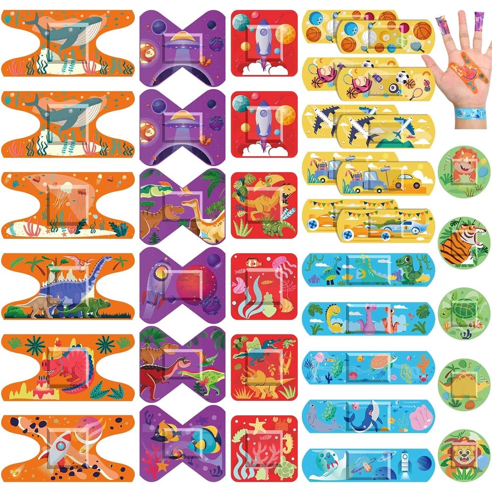 Sublaga Kids Cartoon Bandages 130 Count variety pack front view