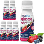 TRUEplus Glucose Shot Mixed Berry 6 pack front view for fast acting energy.