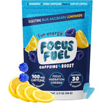 FocusFuel Energy Chews Blue Razzberry Lemonade front view caffeine gummies