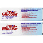 Bausch + Lomb Insta-Glucose Gel pack of 2 front view showing cherry flavor label.