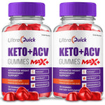 Gold Nutra UltraQuick Max+ ACV Gummies 2 Pack front view metabolism support.