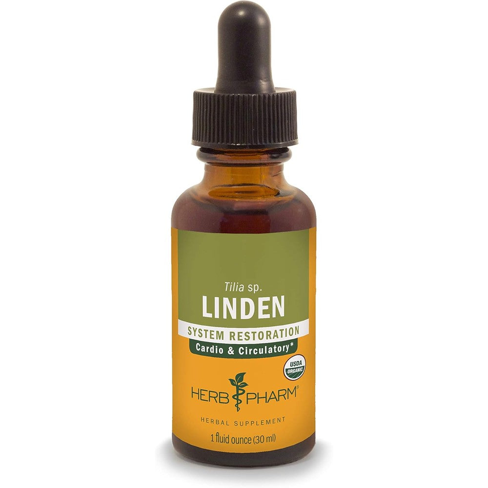 Herb Pharm Linden Liquid Extract for Cardiovascular and Circulatory Support - 1 Ounce