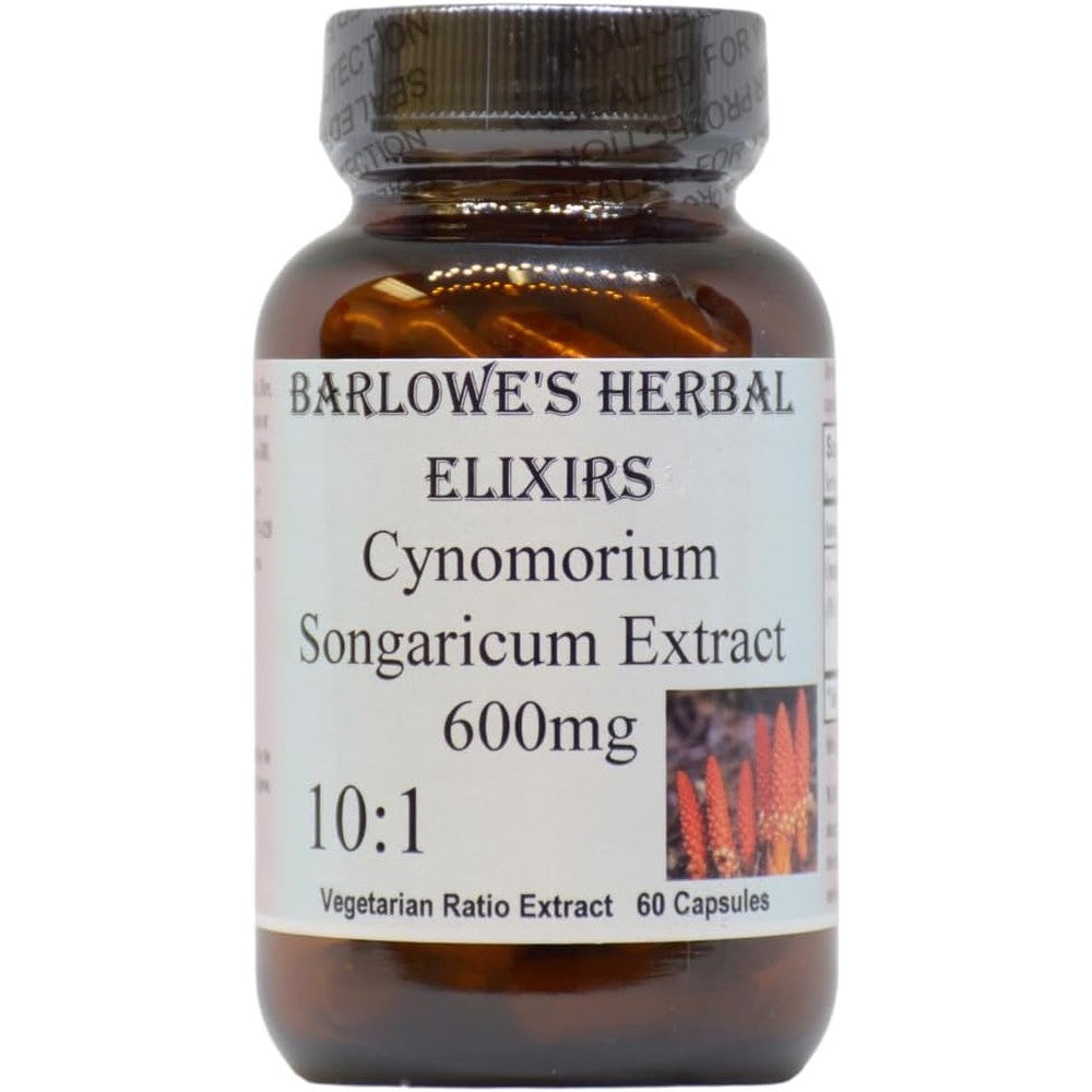 Cynomorium Songaricum Extract 10:1 | 600mg Per Capsule | Herbal Supplement for Stamina, Vitality & Wellness | 60 Vegan Capsules | Stearate-Free, Glass Bottled