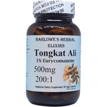 Barlowe's Herbal Elixirs Tongkat Ali 200:1 Extract glass bottle front view for hormonal health.