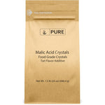 Pure Original Ingredients Malic Acid 1.5 lb front view food grade crystals
