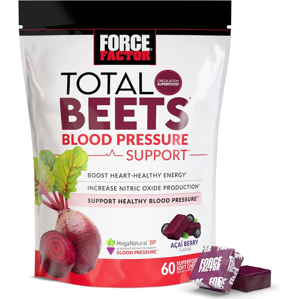Force Factor Total Beets Blood Pressure Support front packaging view