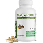 Bronson Maca Root 120 Vegetarian Capsules front view for energy support.