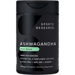 Sports Research Ashwagandha Shoden bottle front view for stress relief