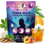 BloomBoost Yerba Mate Instant Tea Powder pouch front view for clean energy.