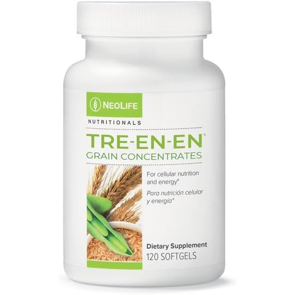 NeoLife TRE-en-en - Grain Concentrates - Energy & Endurance Supplements, Lipids, Sterols Supplements, Soybean & Wheat Germ Oil - 120 Softgel