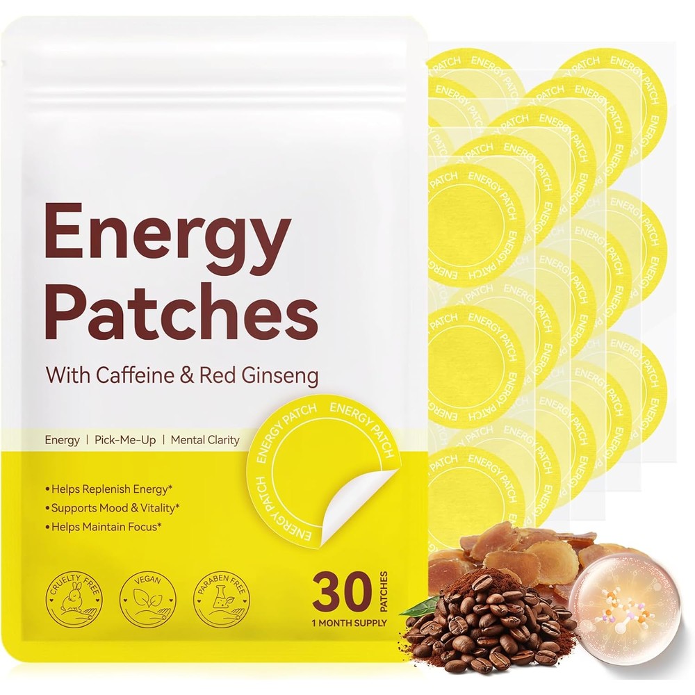 NBTREKTIE Energy Patches 30 count pack front view for daily wellness.