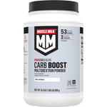 CytoSport Muscle Milk Carb Boost unflavored powder 1.98 pound canister front view for athletic performance.
