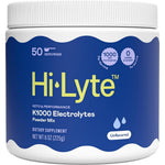 Hi-Lyte K1000 unflavored electrolyte powder 50 servings tub