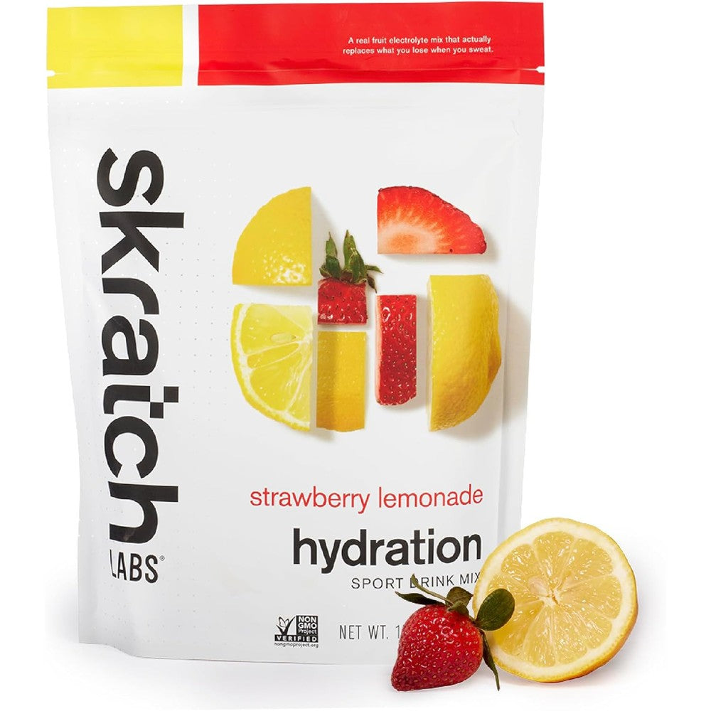 Skratch Labs Hydration Powder strawberry lemonade 20 servings bag