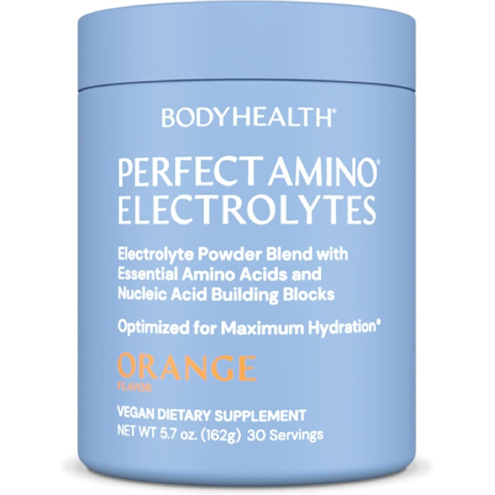 PerfectAmino electrolyte powder for orange flavored sugar free hydration