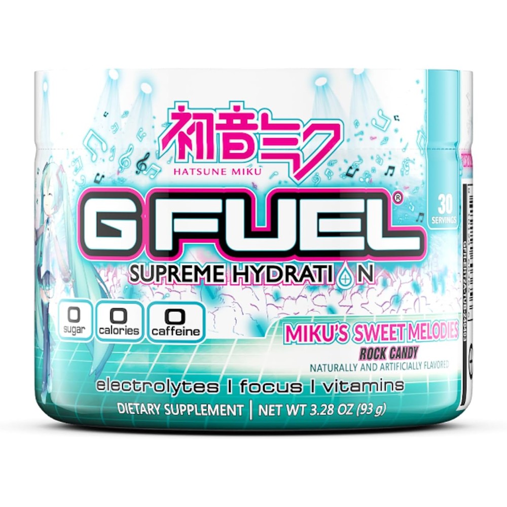 G Fuel Sweet Melodies Supreme Hydration electrolyte powder 30 servings tub