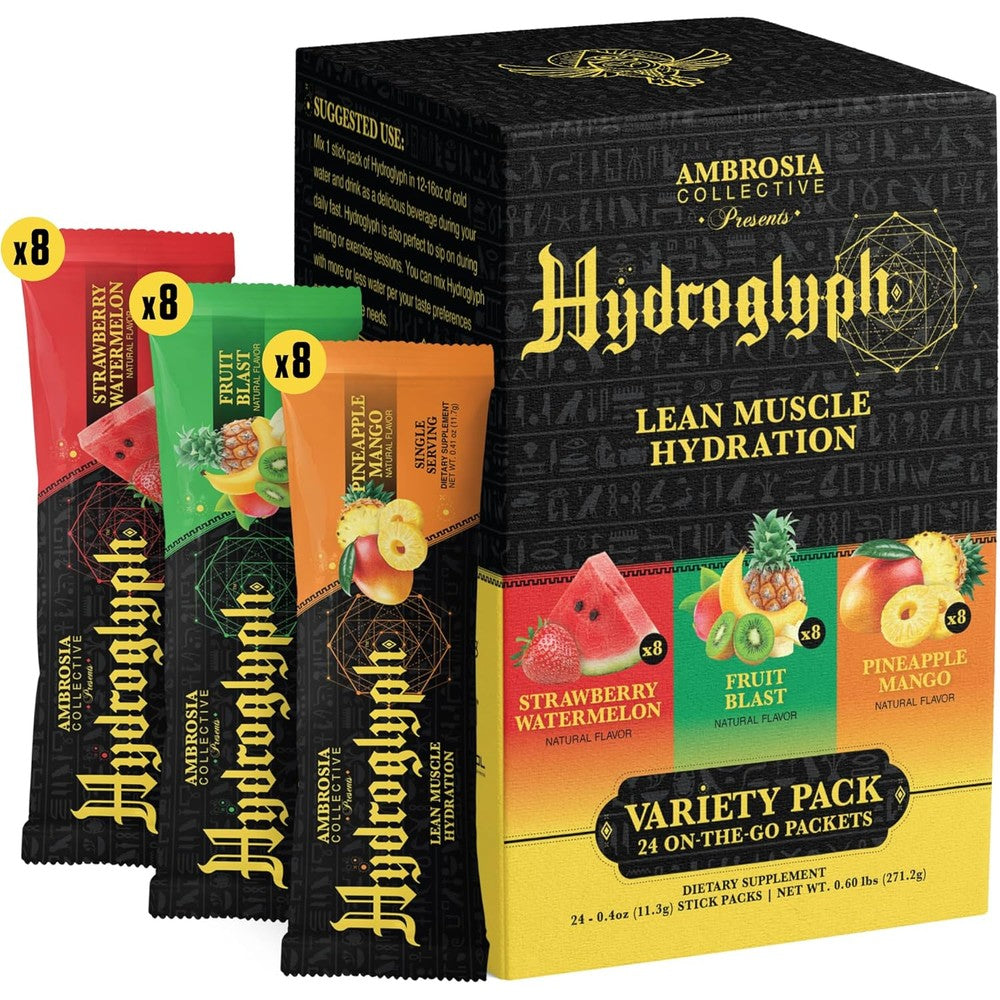Ambrosia Hydroglyph intraworkout electrolytes and amino acids 30 servings tub