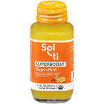 Sol-ti SuperBoost SuperShot 12 pack front view of organic wellness shots.