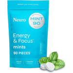 Neuro Energy and Focus Peppermint Mints front view 90 count bag