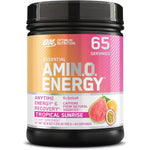 Optimum Nutrition Essential Amino Energy Tropical Sunrise 65 servings front view authentic pre-workout