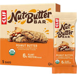 CLIF Bar Nut Butter Peanut Butter 5 Pack front view energy snack bars