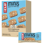 CLIF BAR Minis White Chocolate Macadamia Nut 20 pack front view best protein bars