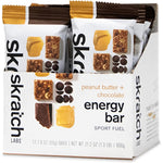Skratch Labs Peanut Butter and Chocolate Energy Bar 12 pack front view protein snack better protein bars