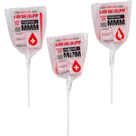 Fun Express Blood Bag Character Lollipops 30 count front view Halloween candy.