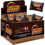 ZenEvo Driving Energy Caffeinated Dark Chocolate box front view for energy boost.