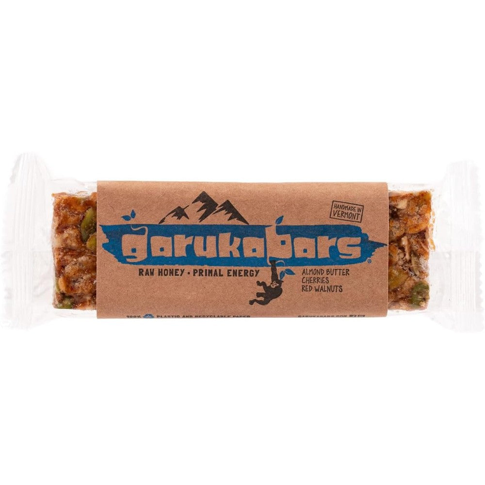 Garuka Bars Red Walnut Protein energy bar box front view authentic USA import