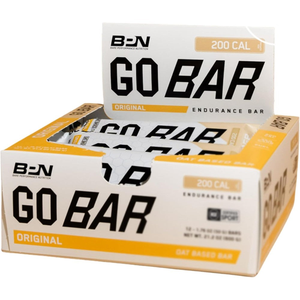 Bare Performance Nutrition Go Bar Original Oat box front view for endurance athletes