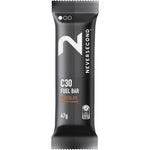NeverSecond C30 Fuel Bar chocolate flavor 12 count pack front view best energy bars