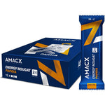 Amacx Energy Nougat Papaya 12 pack front view sports nutrition bar