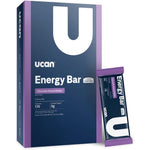 UCAN Chocolate Almond Butter Energy Bars front view showing 12 count box packaging.