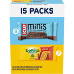CLIF BAR Minis and belVita Crunchy Breakfast Biscuits variety pack front view