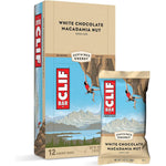 CLIF Bar White Chocolate Macadamia Nut Energy Bars 12 count box front view