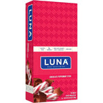 CLIF Bar LUNA Bar Chocolate Peppermint Stick 15 count box front view