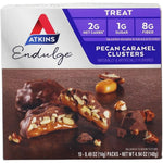 Atkins Endulge Pecan Caramel Clusters box front view low carb snack