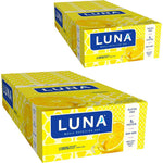 CLIF Bar LUNA Lemon Zest snack bars 30 count box front view