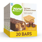 ZonePerfect Protein Bars Fudge Graham 20 count box front view