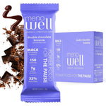 MenoWell Menopause Protein Bars Double Chocolate Brownie front packaging view.