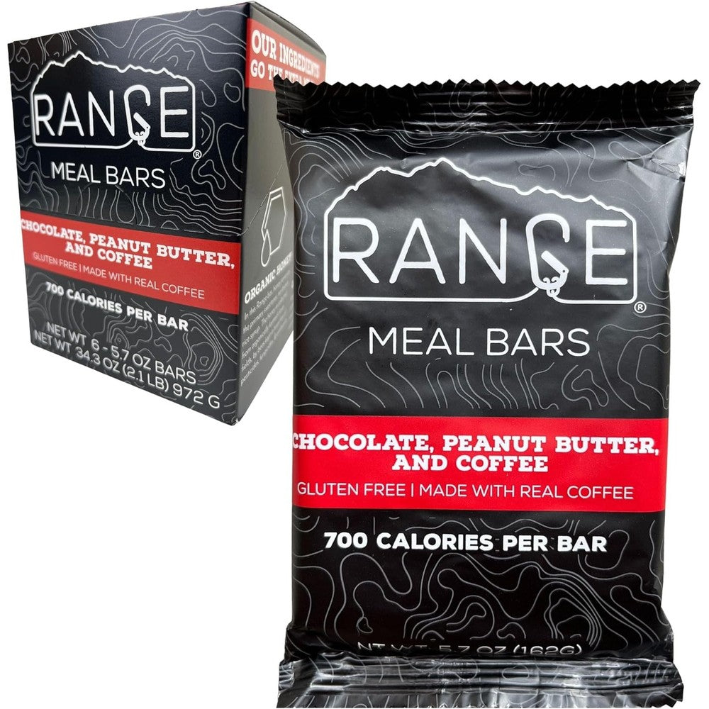 Range Meal Bar high calorie replacement bars 6 pack front view
