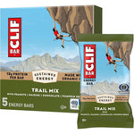 CLIF BAR Trail Mix Energy Protein Bars front view box of 5