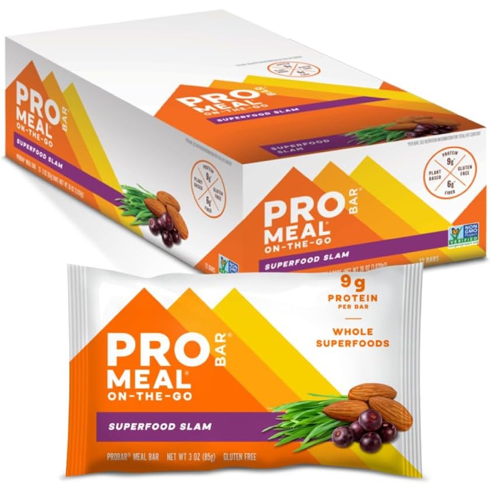 PROBAR Meal Bar Superfood Slam box front view for natural energy