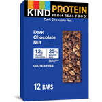 KIND Protein Snack Bar Dark Chocolate Nut front view box of 12