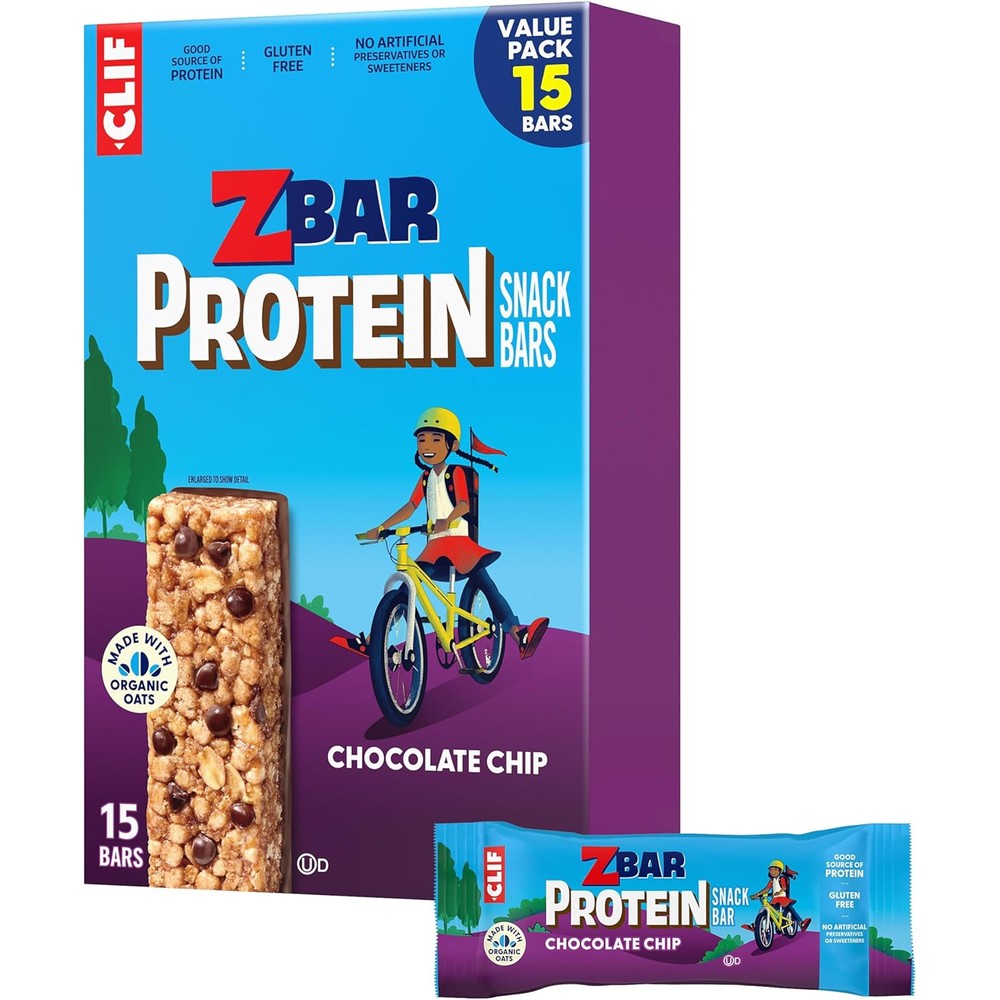Luna Bar LemonZest 12 pack box front view featuring organic oats and protein claims.